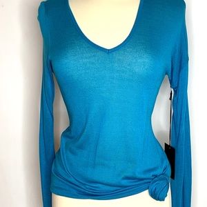 Whetherly light knit top w/ asymmetrical hem-NWT